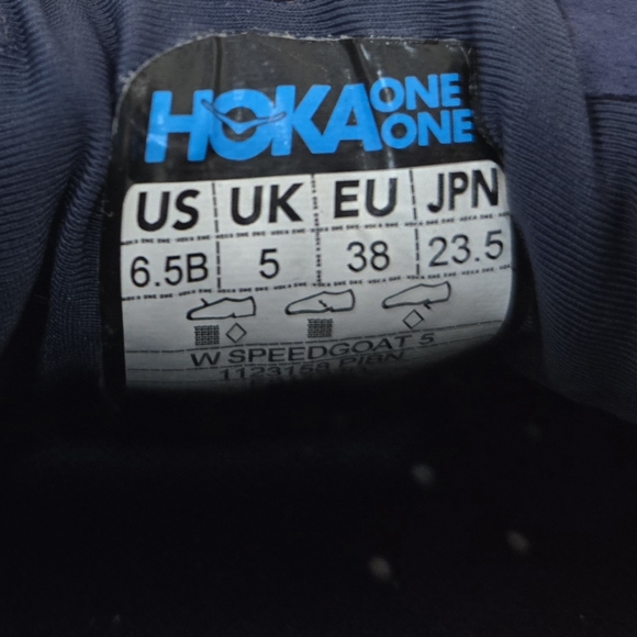 Hoka One One Blue Athletic Shoes - Picture 2 of 6